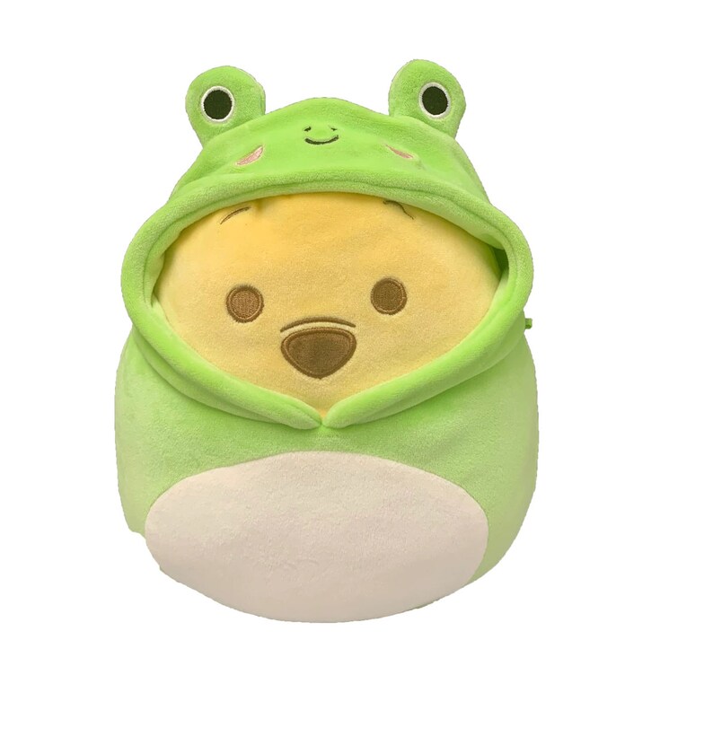 Squishmallows 8 Disney Peeking Pooh in Froggy Costume Etsy