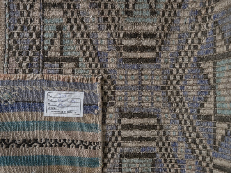 green 5x7 vintage rug + neutral turkish rug+ green handmade rug+ neutral persian rug + green distressed rug + Size 220x150 cm - 7.2x4.9 feet