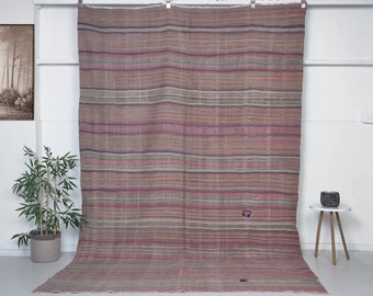 Kilim Rug Vintage + Boho Kilim Rug + İnterior Kilim Rug + Handmade Kilim Rug + Wool Rug + 6x10 Kilim Rug  + Size: 305x190 cm 10.0 x 6.2 feet