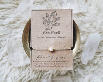 SEA SHELL Kristall Wunsch Armband