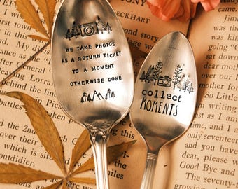 Photographer | Photographer Gift | Photog | Upcycled Vintage Hand Stamped Spoon | Unique Gifts | Upcycled Art