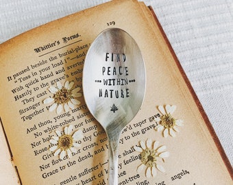 Vintage Spoon | Vintage | Inspirational | Inspiring | Find Peace | Yogi | Nature Lover