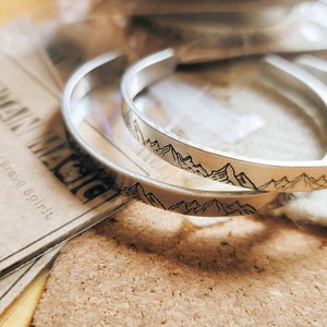 Mountain Pano | Cuff Bracelet