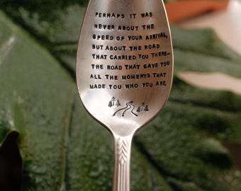 Inspirational Spoon | Mindful Gift | Upcycled Vintage Hand Stamped Spoon
