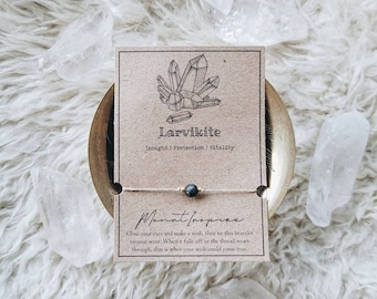 LARVIKIT Kristall Wunsch Armband
