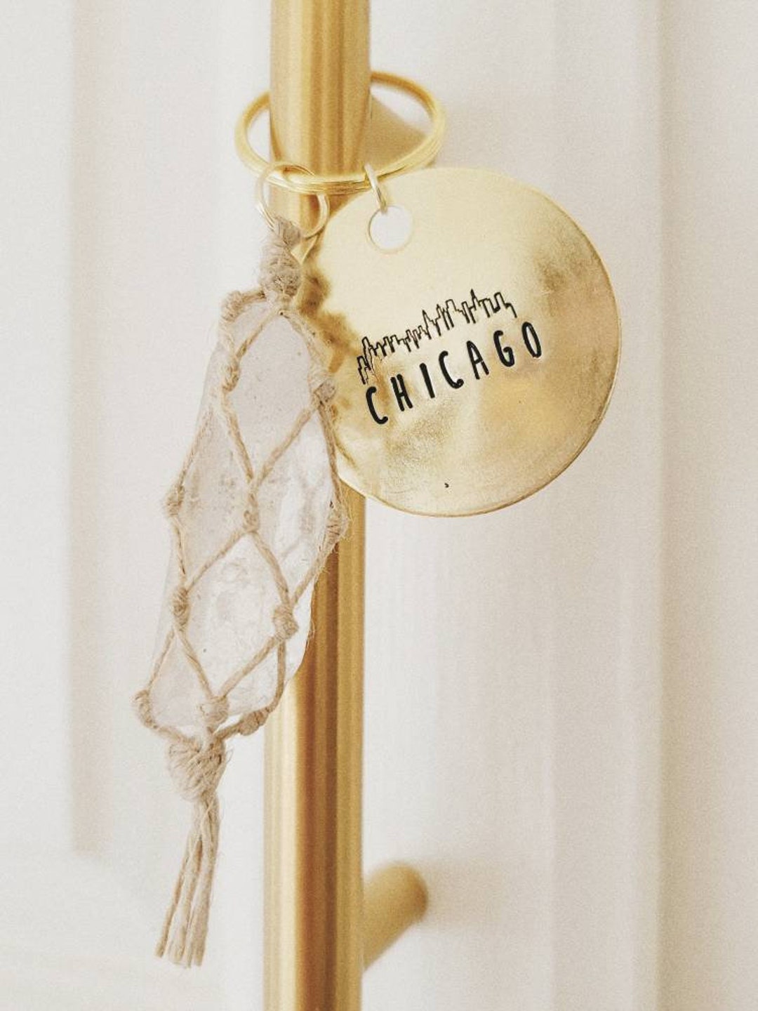 Chicago Skyline Keychain Chicago Skyline Chicago Etsy