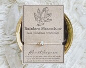 Rainbow Moonstone Moonstone Crystal Wish Bracelet Crystals Wish Bracelet Moonstone Bracelet Inspirational Hemp Bracelet