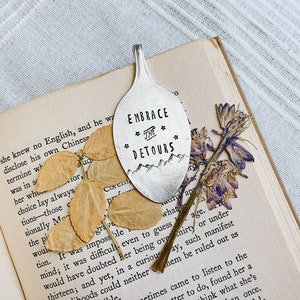 Spoon Bookmark Bookmark Adventure Book Metal Bookmark Vintage Spoon Bookmark Vintage Bookmark inspirational Inspiring bookmark image 3