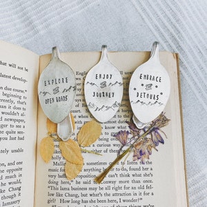 Spoon Bookmark Bookmark Adventure Book Metal Bookmark Vintage Spoon Bookmark Vintage Bookmark inspirational Inspiring bookmark image 5