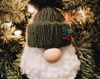 Christmas Holiday Gnome Pompom Ornament Decoration