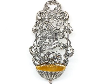 Holy Water Font with Saint James on Horseback