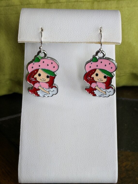 Strawberry Shortcake dangle earrings Etsy