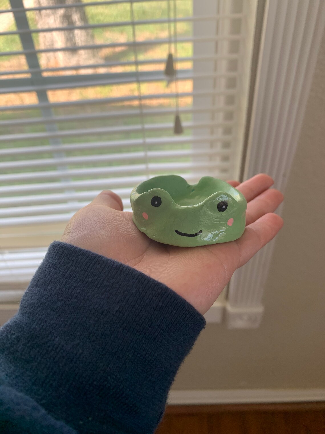 Clay mini frog ashtray joint ashtray ceramic plate Etsy