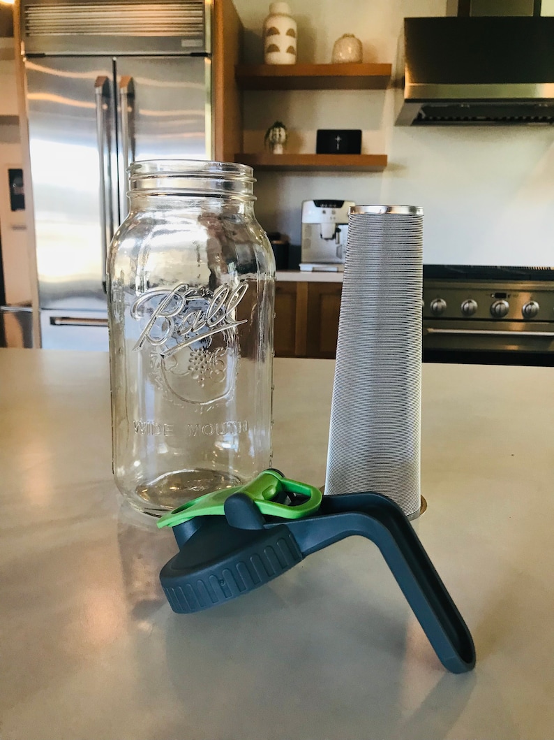 Cold Brew Coffee Maker Mason Jar Pitcher With Handle Durable Etsy