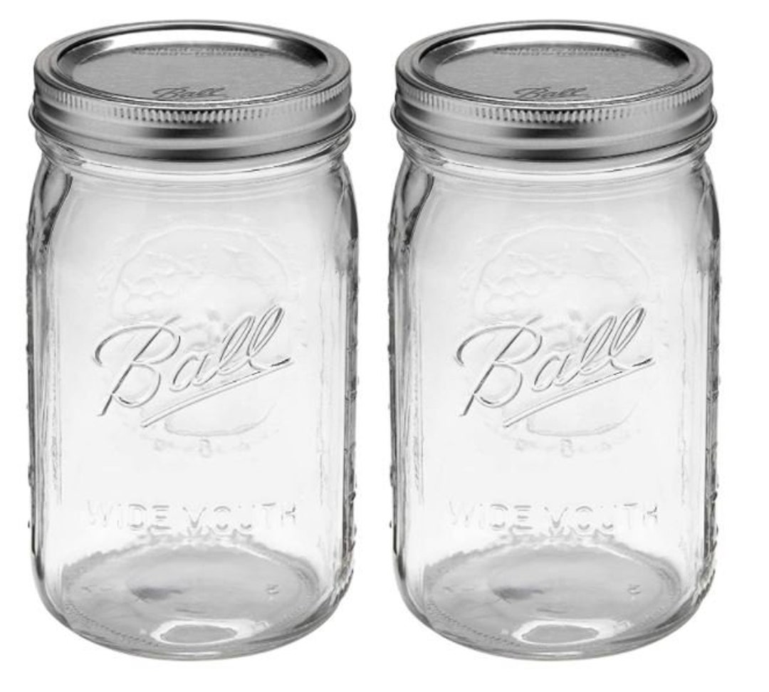 Mason Drinking Jars 32oz Set of 2 Ball Quart Jar Set of 2 Etsy