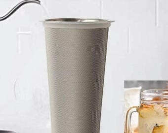 Coffee Filter Tea Filter: Stainless Steel For Mason Jar Wide Mouth - Infuser, Filter, Hot and Cold Brew