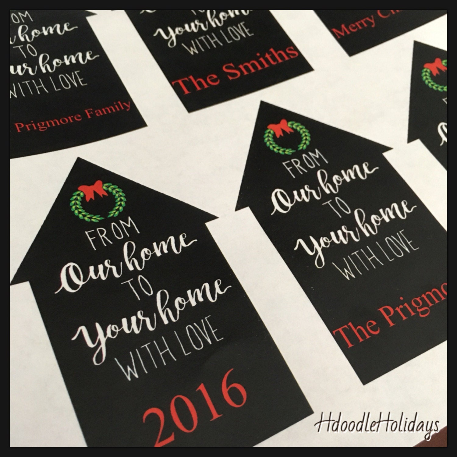 Digital House Gift Tags From Our Home to your Home EDITABLE | Etsy