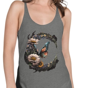 Fluttering Blooms Ladies Tank Top