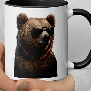 Cool Bear with Shades Coffee Mug