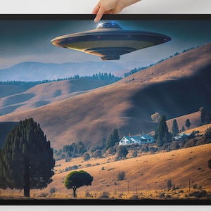 Mysterious Visitor: Flying Saucer over the California Foothills 3