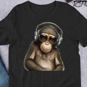 Monkey Beats: Cool Monkey in Sunglasses and Headphones