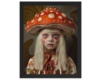 Poster encadré Cosmic Fungi Child