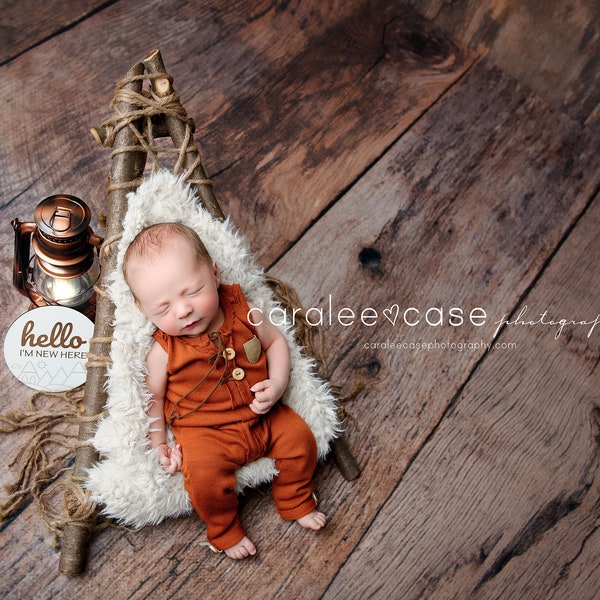 LITTLE HAMMOCK CHAIR Infant Photo Prop, Wooden Hammock Chair Prop,Real Log Hammock chair, hammock bed,  infant photography props,