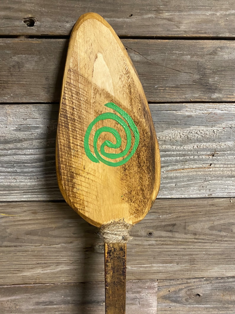 Moana Inspired Wood Canoe Paddle/Oar (4 Ft) Engraved With