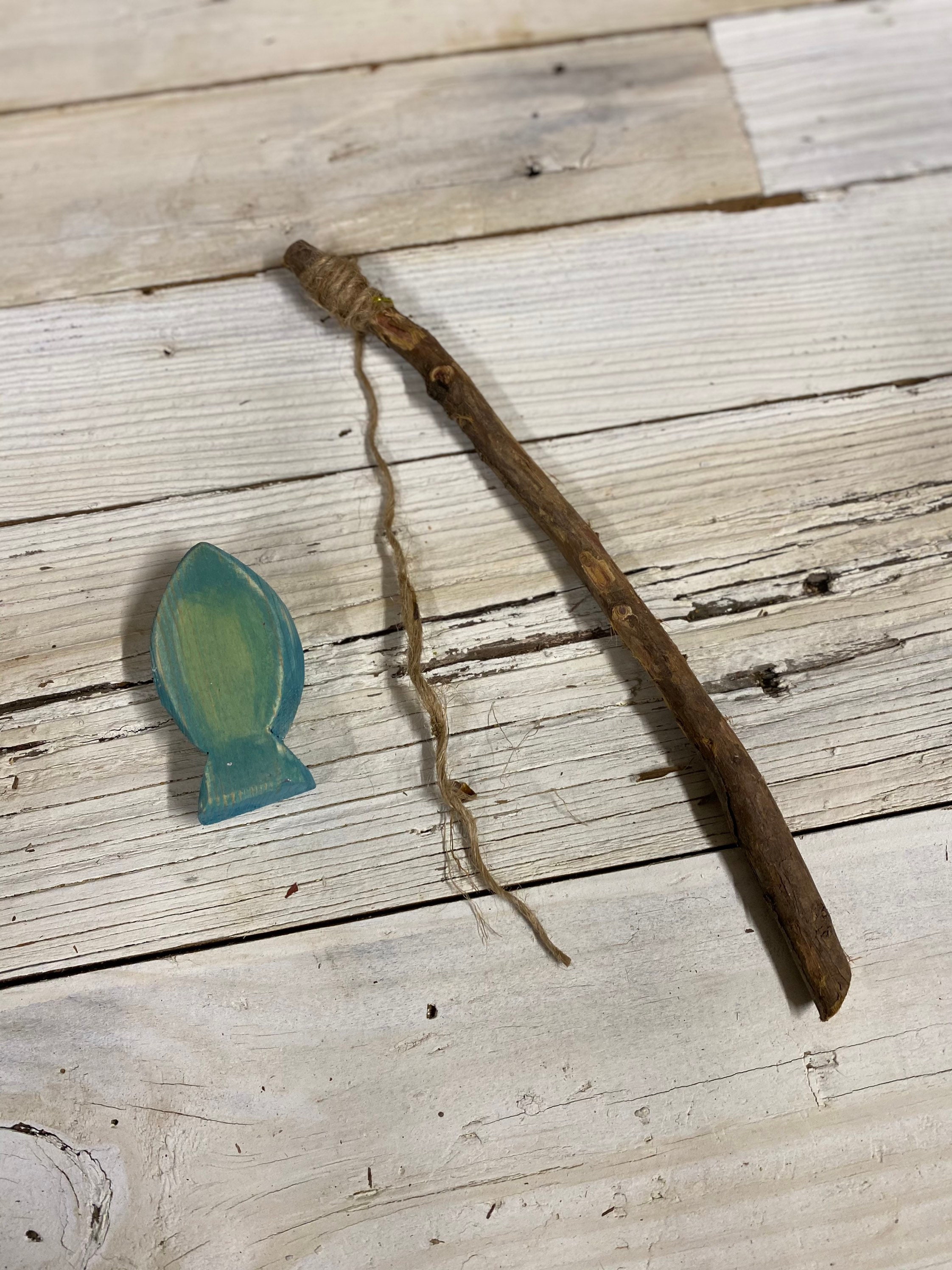 LITTLE FISHING SET, Tiny Fishing Pole Set,tiny Wood Fish Prop,outdoor Props,  Rustic Fishing Prop Accessories 