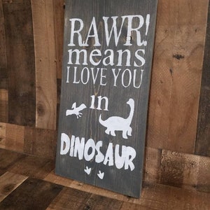 RAWR MEANS I Love You in Dinosaur Baby Boy Dinosaur Room,dino Rawr Wall ...