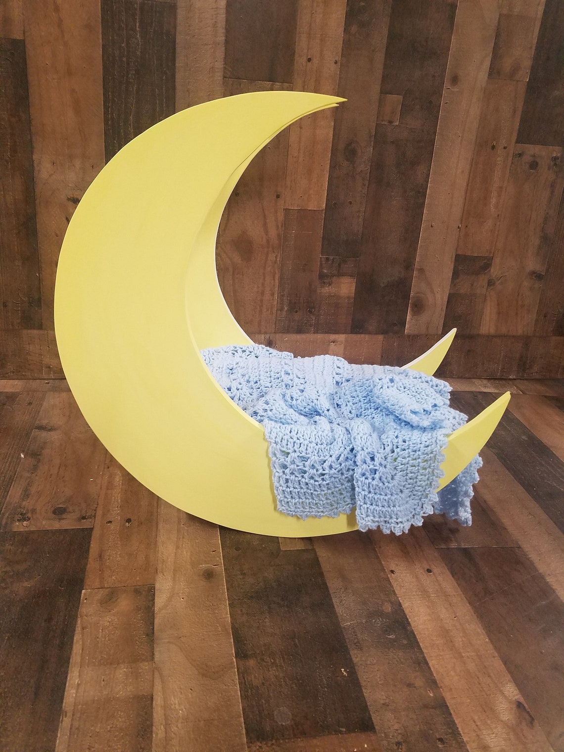 Moon bed wooden moon infant prop infant bed prop wooden Etsy