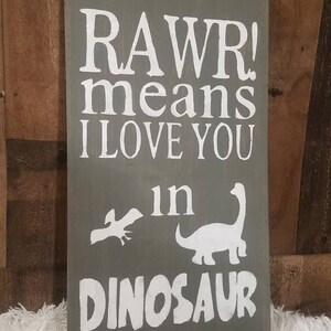 RAWR MEANS I Love You in Dinosaur Baby Boy Dinosaur Room,dino Rawr Wall ...