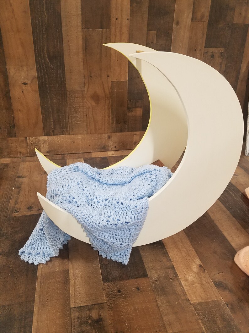 Moon bed wooden moon infant prop infant bed prop wooden Etsy
