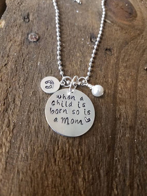 Mom of 2 online necklace