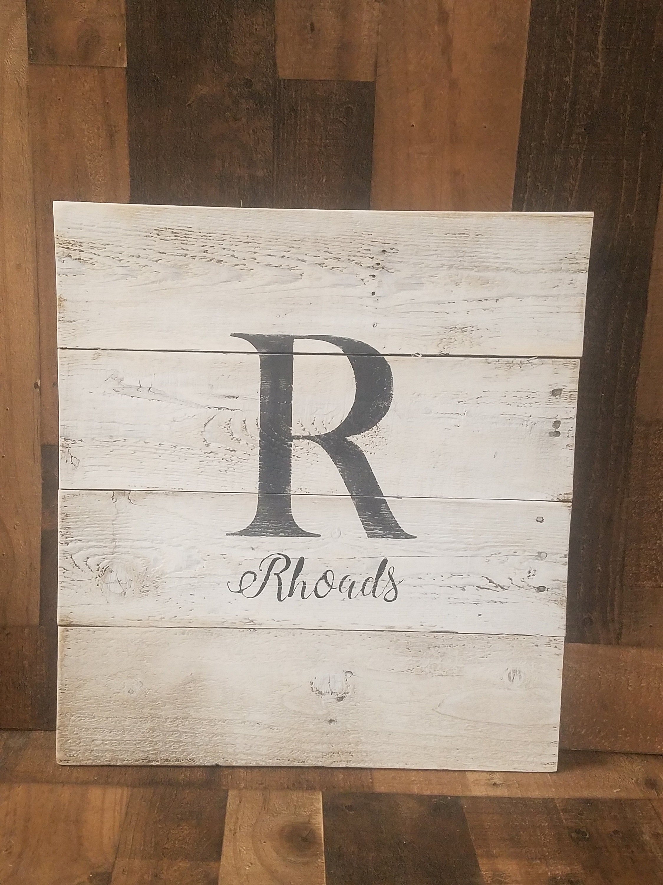 Whitewashed Rustic Name Sign, Rustic Wedding Guest Book, Signature ...