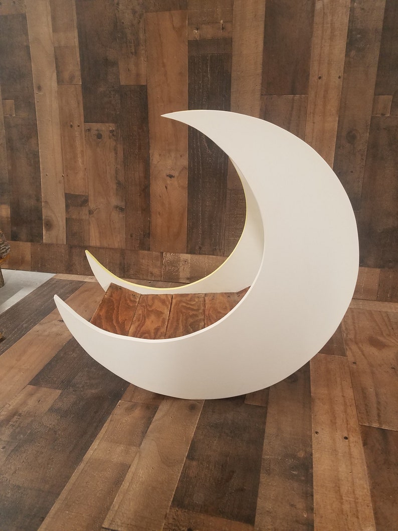 Moon Bed Wooden Moon Infant Prop Infant Bed Prop Wooden Etsy