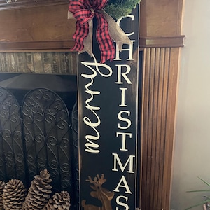 2-Sided Holiday Porch Sign: Merry Christmas & Seasonal Decor