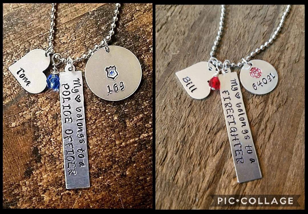 Joyas de bombero, joyas para esposas de policías, dije de bombero, joyas de  línea roja y línea azul, joyas de primeros auxilios, dije de insignia, ..., image size:1080x752