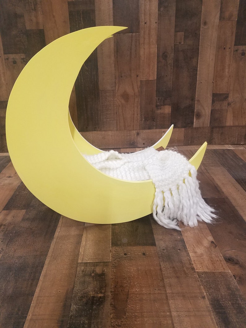 Moon Bed Wooden Moon Infant Prop Infant Bed Prop Wooden Etsy