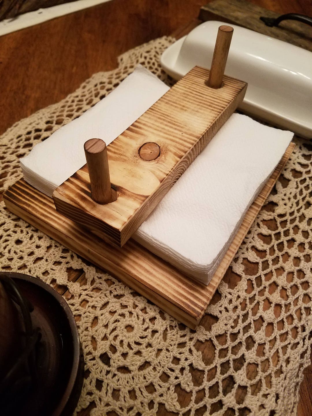 Napkin Holders, Rustic Napkin, Natural Napkin Holder, Wood Napkin Stand, Country Napkin Set ...