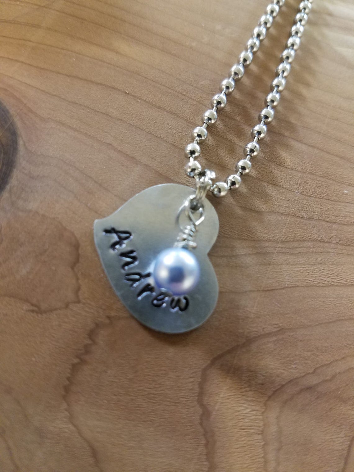 Name Charm Mom Necklace Mom Jewelry Heart Charm Baby Etsy