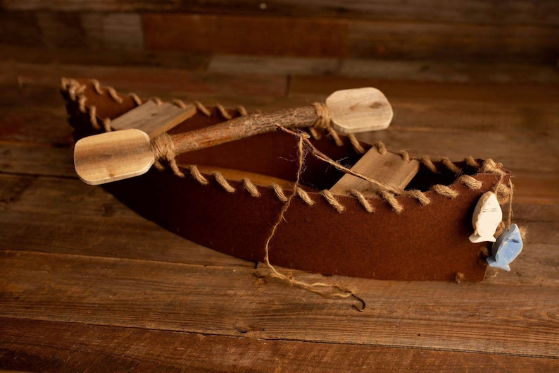 LITTLE CANOE BOAT Prop Real Wood Prop Wooden Canoe Prop Etsy