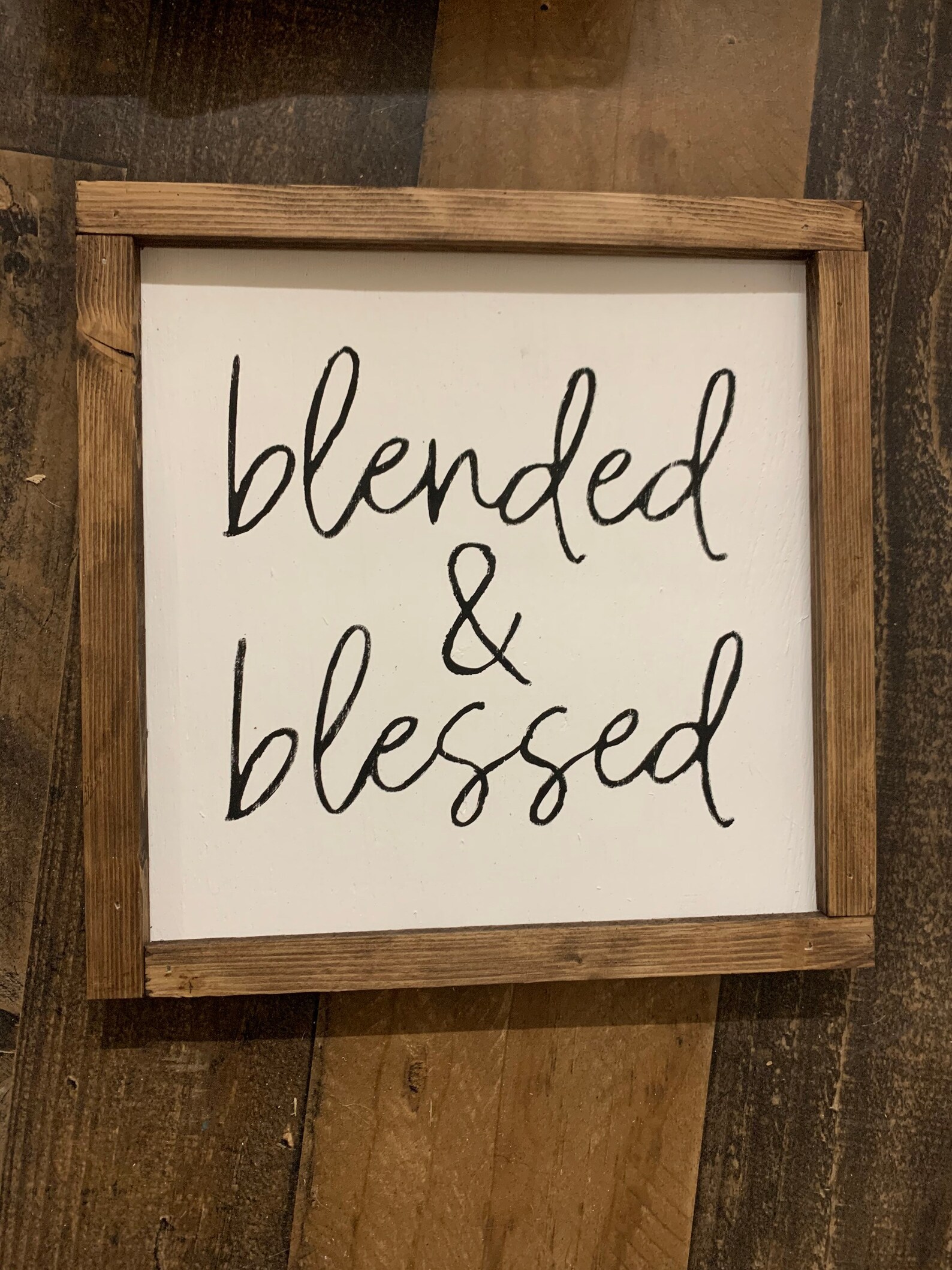 BLENDED AND BLESSED Wall Decor Blending Families Gift for Etsy