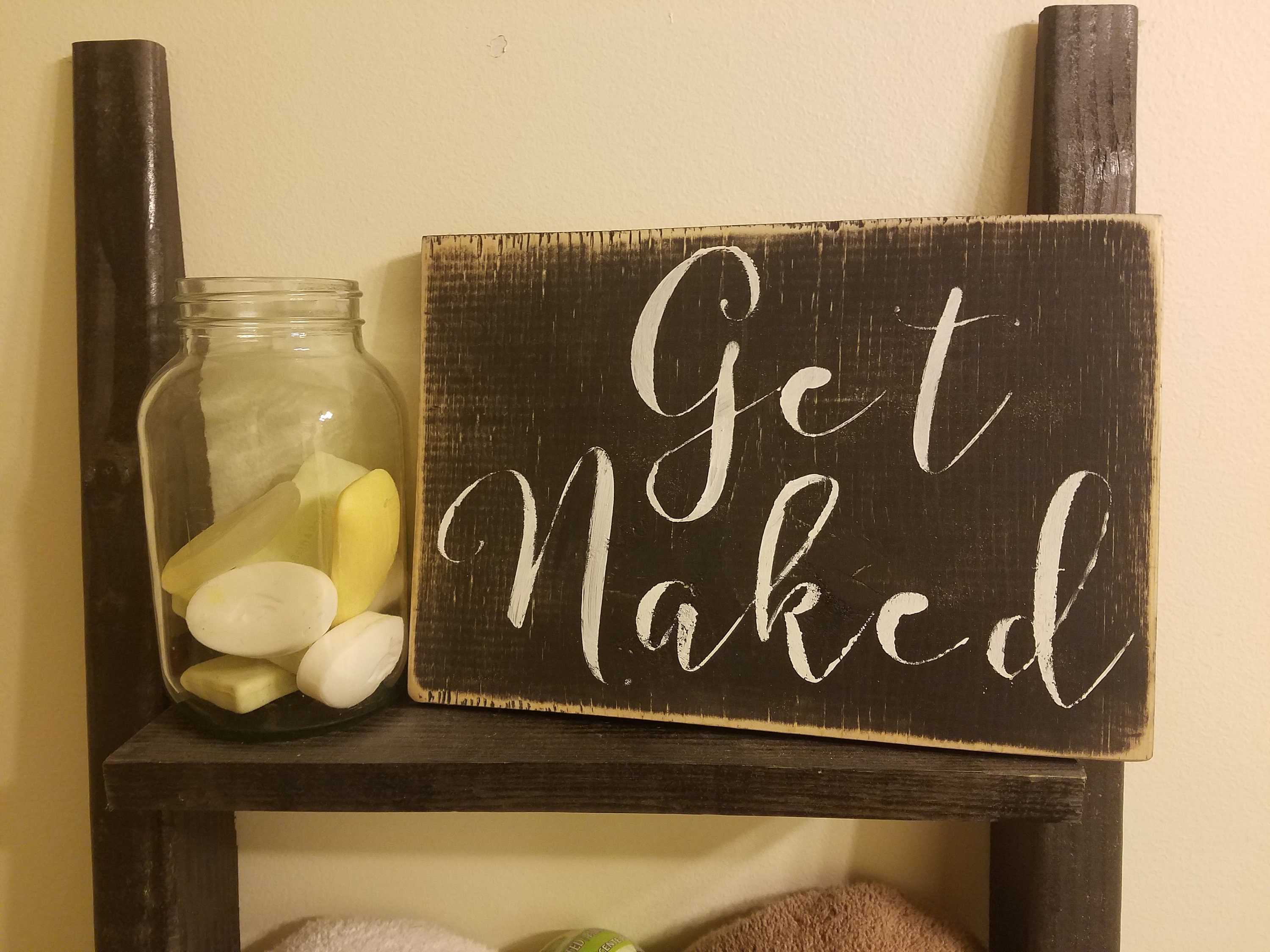 Obtener signo desnudo signos de baño impresionantes | Etsy