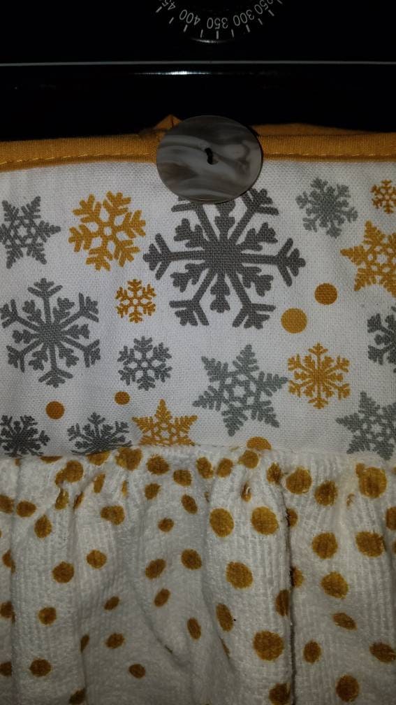 Hot Pad Hanging Kitchen Towel Silver Holiday Etsy UK