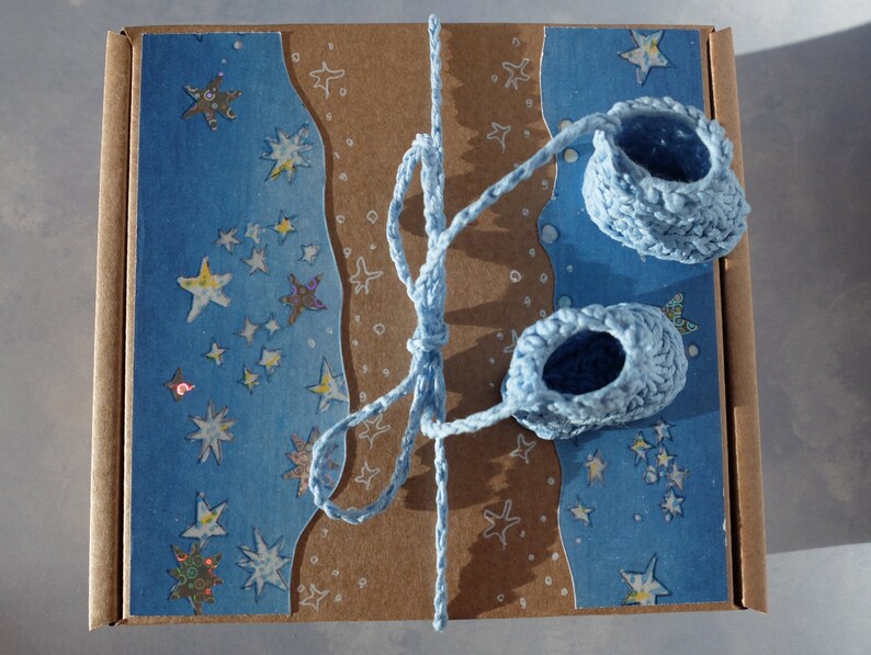 Baby Boy Gift Box Blue Baby Shower Favors Box Tiny Blue Etsy