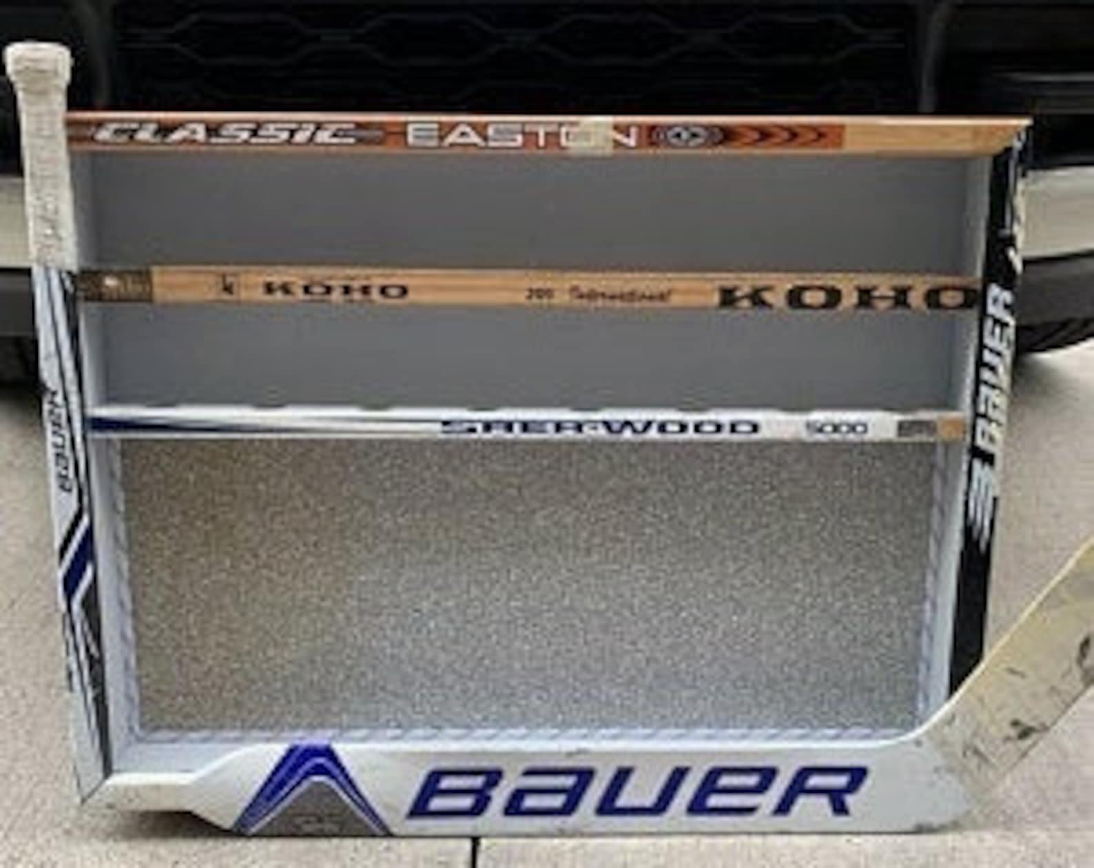 Hockey Display Case With Goalie Stick Frame, Multipurpose - Etsy