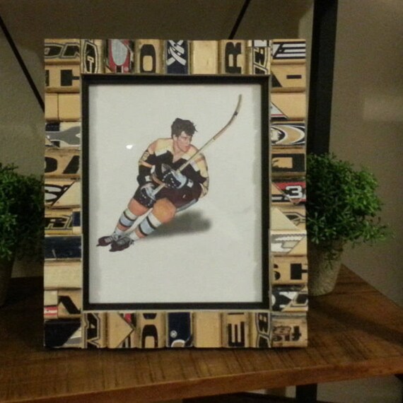 Hockey Wood Stick 8x10 Old School Frame Design Sticks Gift Dad Coach