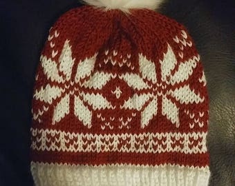 Fair Isle Christmas Hat Pattern