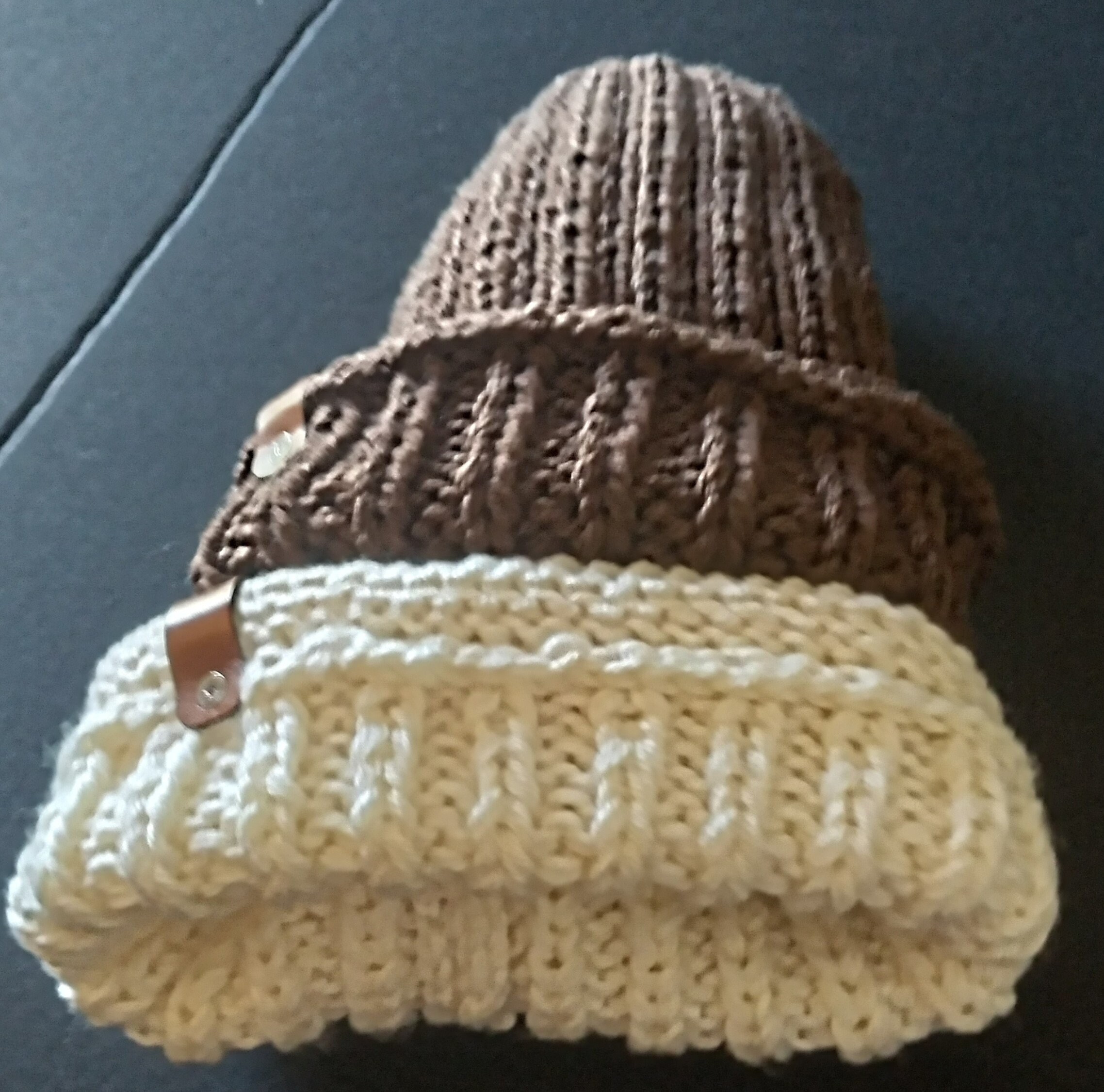 Convertible Beanies With Faux Leather Tags II - Etsy display picture 3